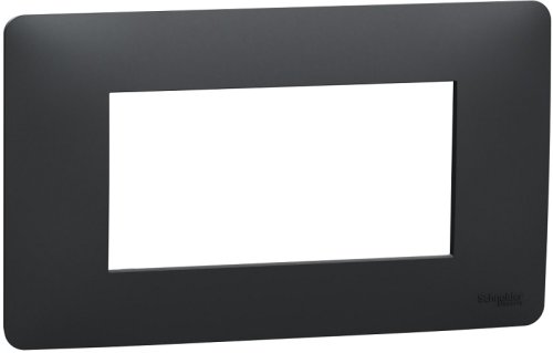 Рамка горизонтальная Schneider Electric Unica Modular 1-м. 4 мод. антрацит картинка